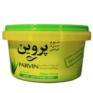 موم سرد گیاهی پروین PARVIN با عصاره آلوئه ورا حجم 700 گرم