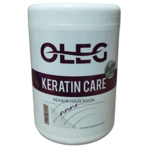 ماسک مو داخل حمام اولگ مدل کراتین OLEG KERATIN CARE حجم 1000 میل