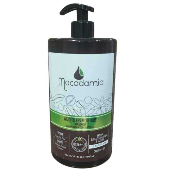 شامپو موی کراتین ماکادامیا macadamia ultra rich molsture حجم 1000 میل