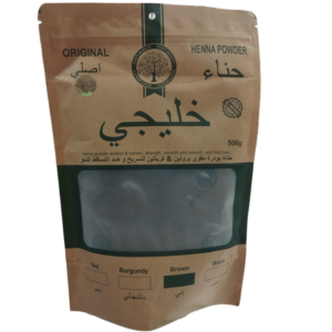حناء (حنا) خلیجی اصلی رنگ قهوه ای حجم 500 میل